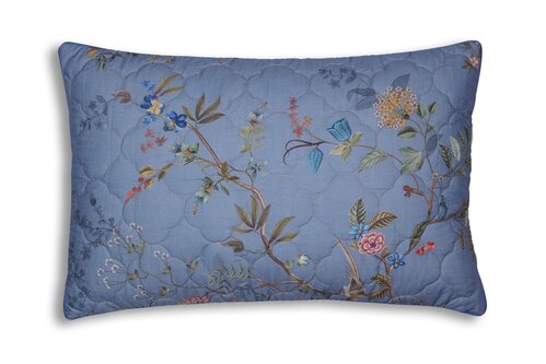 Pip Studio Bustani Quilted Cushion Blauw 45x70 cm