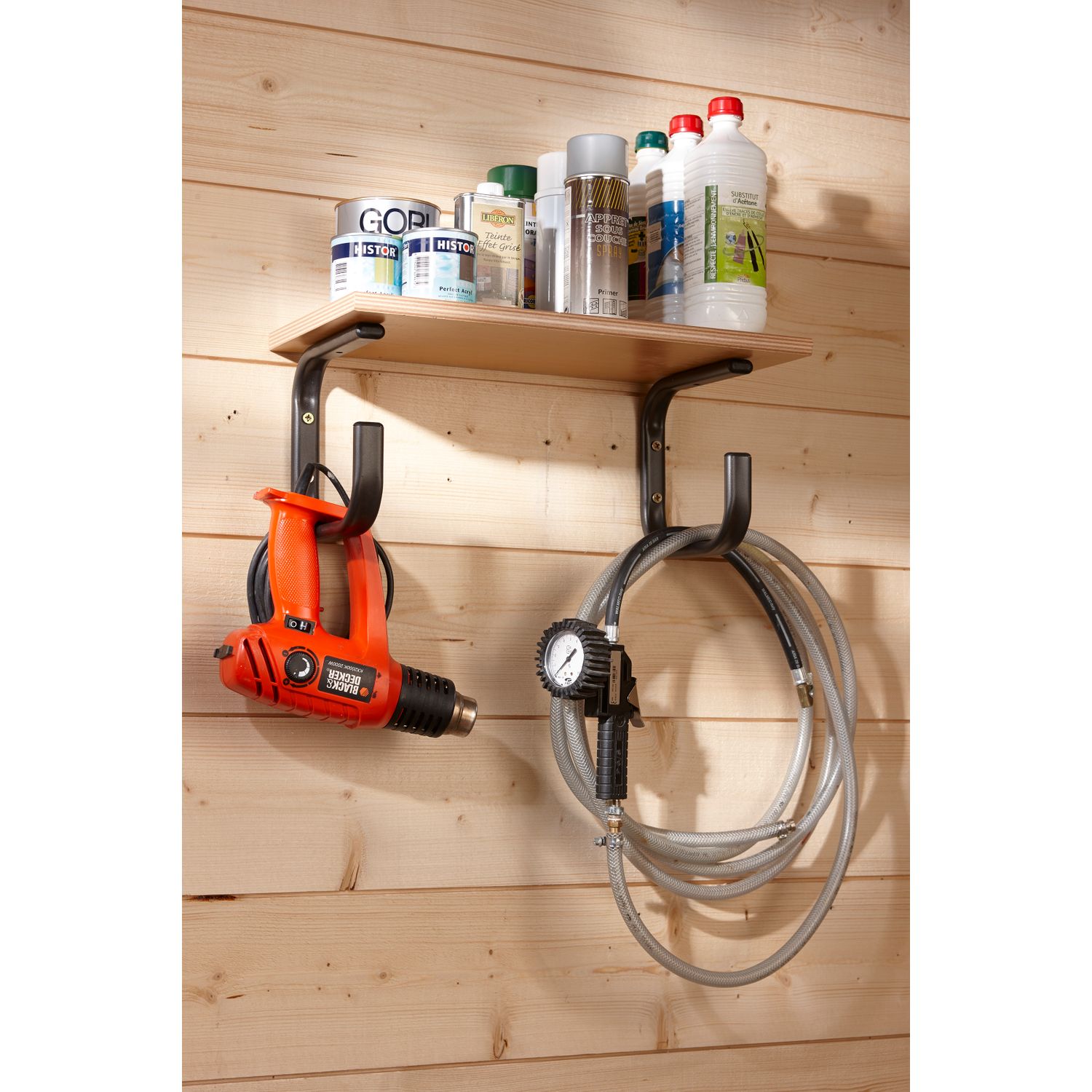 Mottez U-haak Zwart 200mm