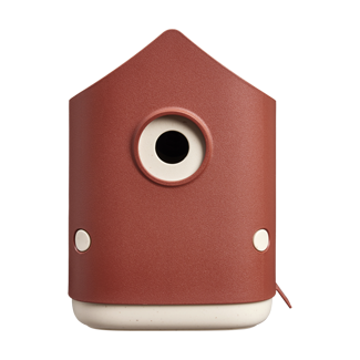 Vogelhuis cosy 18 cm toscaans rood