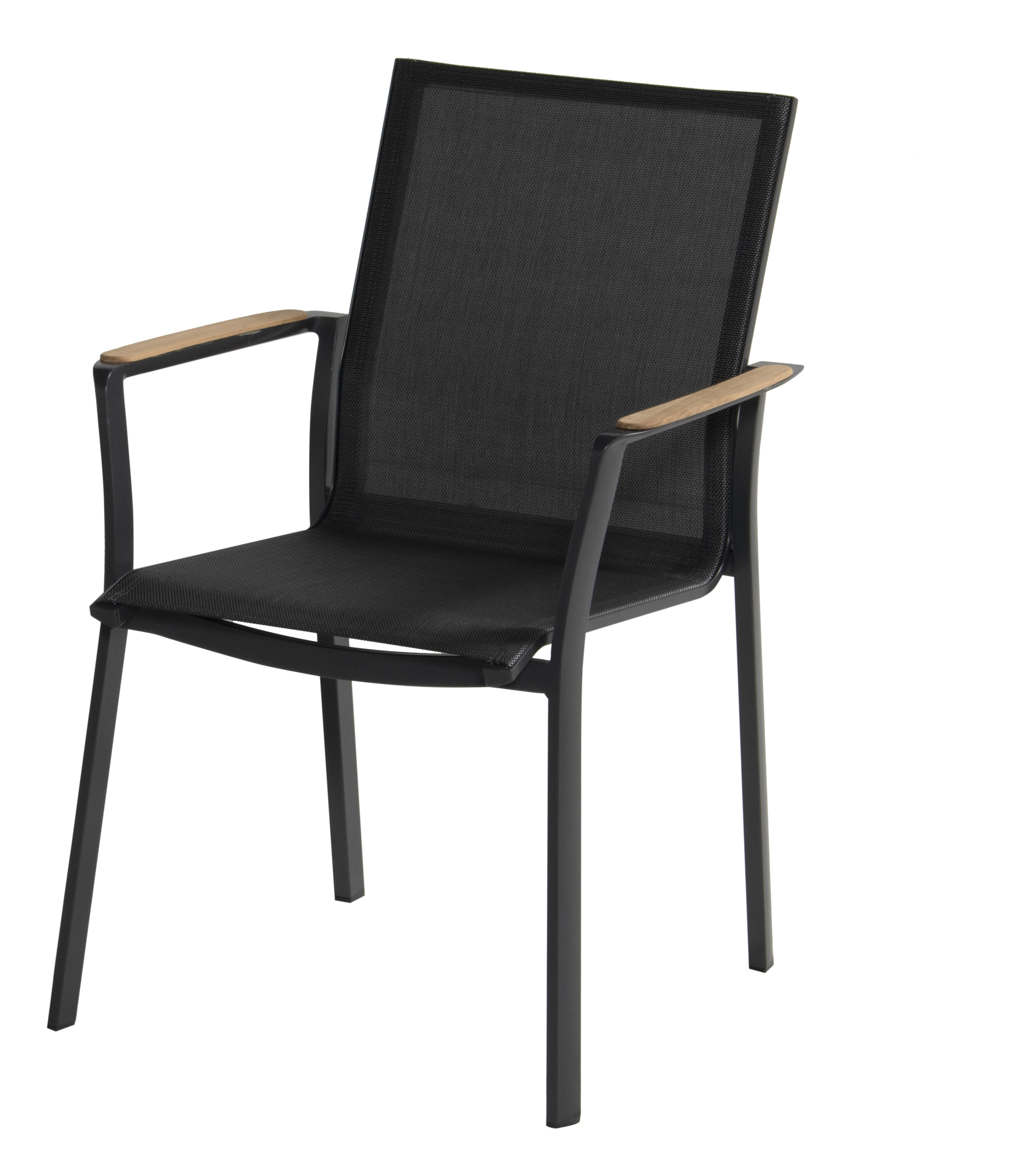 Hartman Tuinstoel Lea teakhout - Antraciet