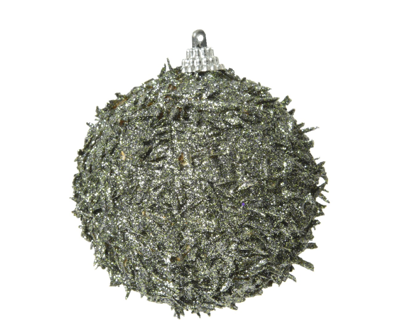 Decoris Kerstbal foam d8 cm mos groen kerst  - 