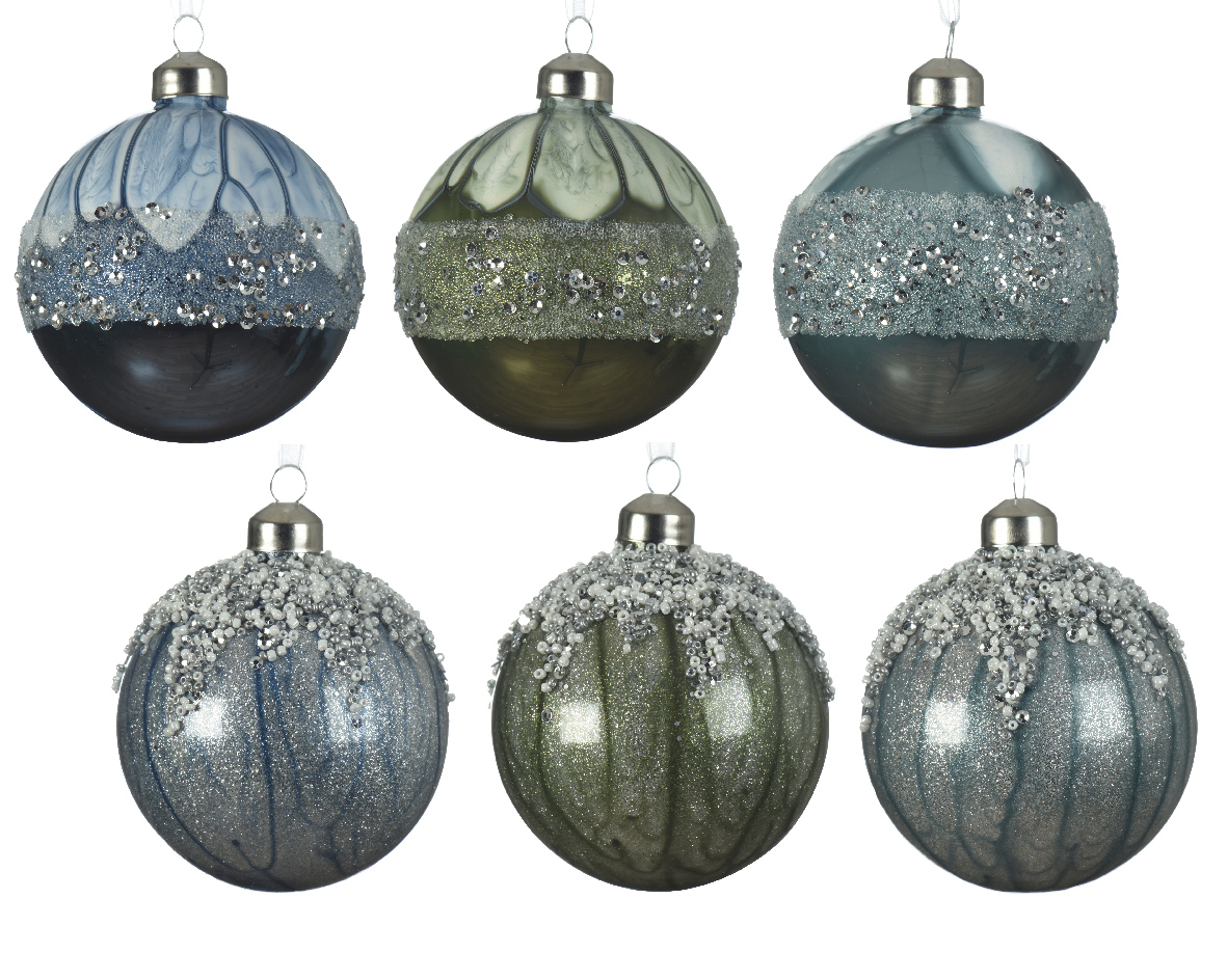 Ksd Kerstbal glas d8 cm a6  - 