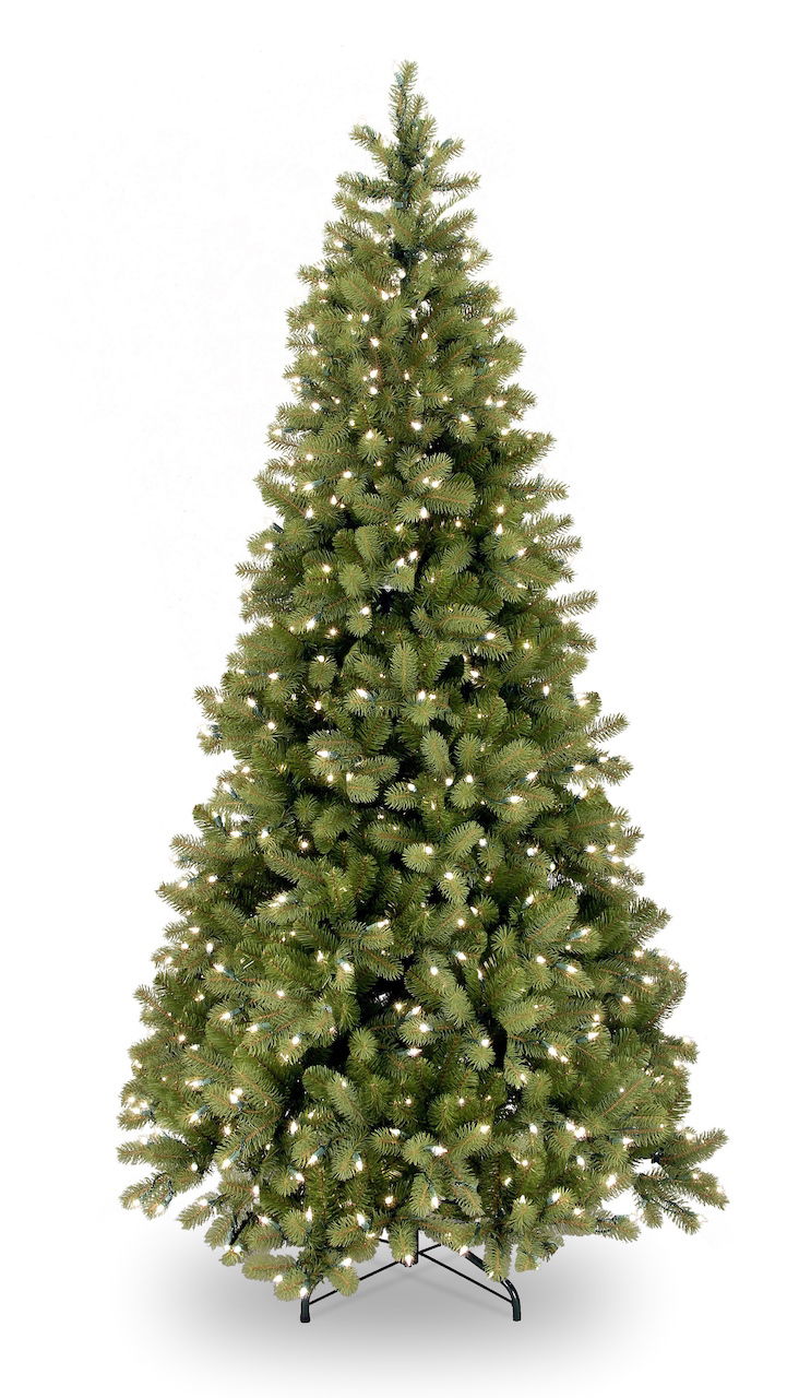 National tree company Poly Bayberry Slim kunstkerstboom Hinged h213 cm d104 cm met 450 LED Power Connect  - 