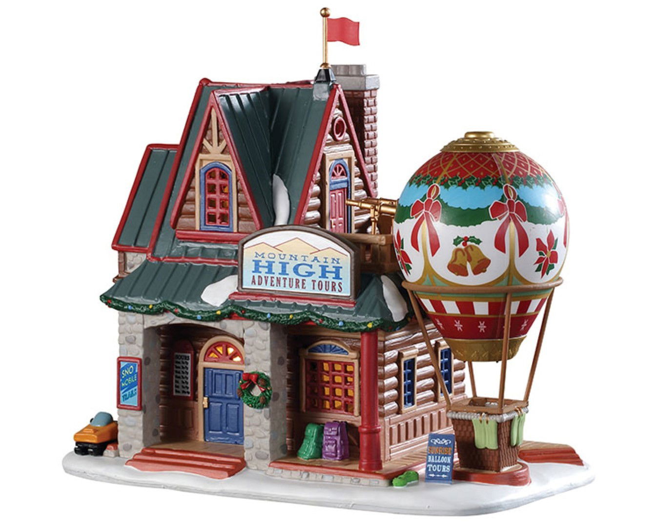 Lemax Kersthuisje Mountain high adventure tours LED  - 