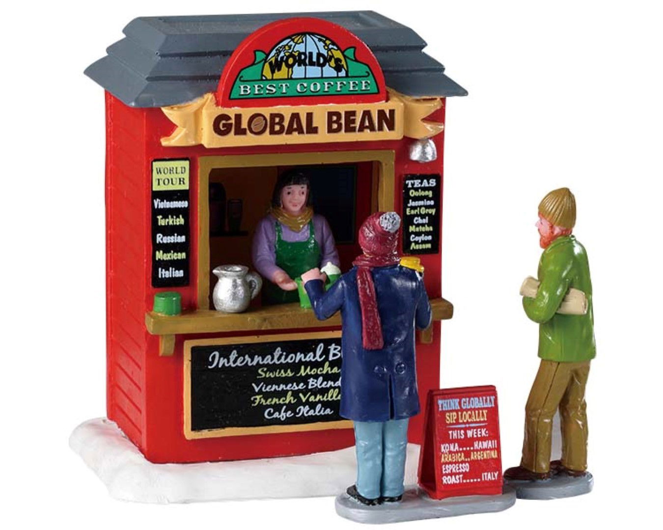 Lemax Kerstfiguur Global bean coffee kiosk  - 