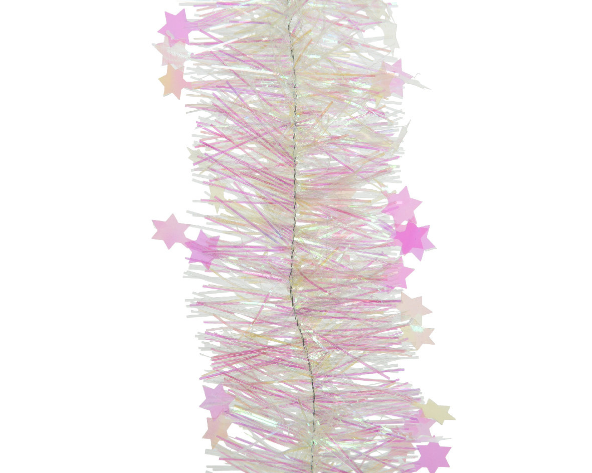 Decoris Lametta guirlande d10l270 cm iris I  - 