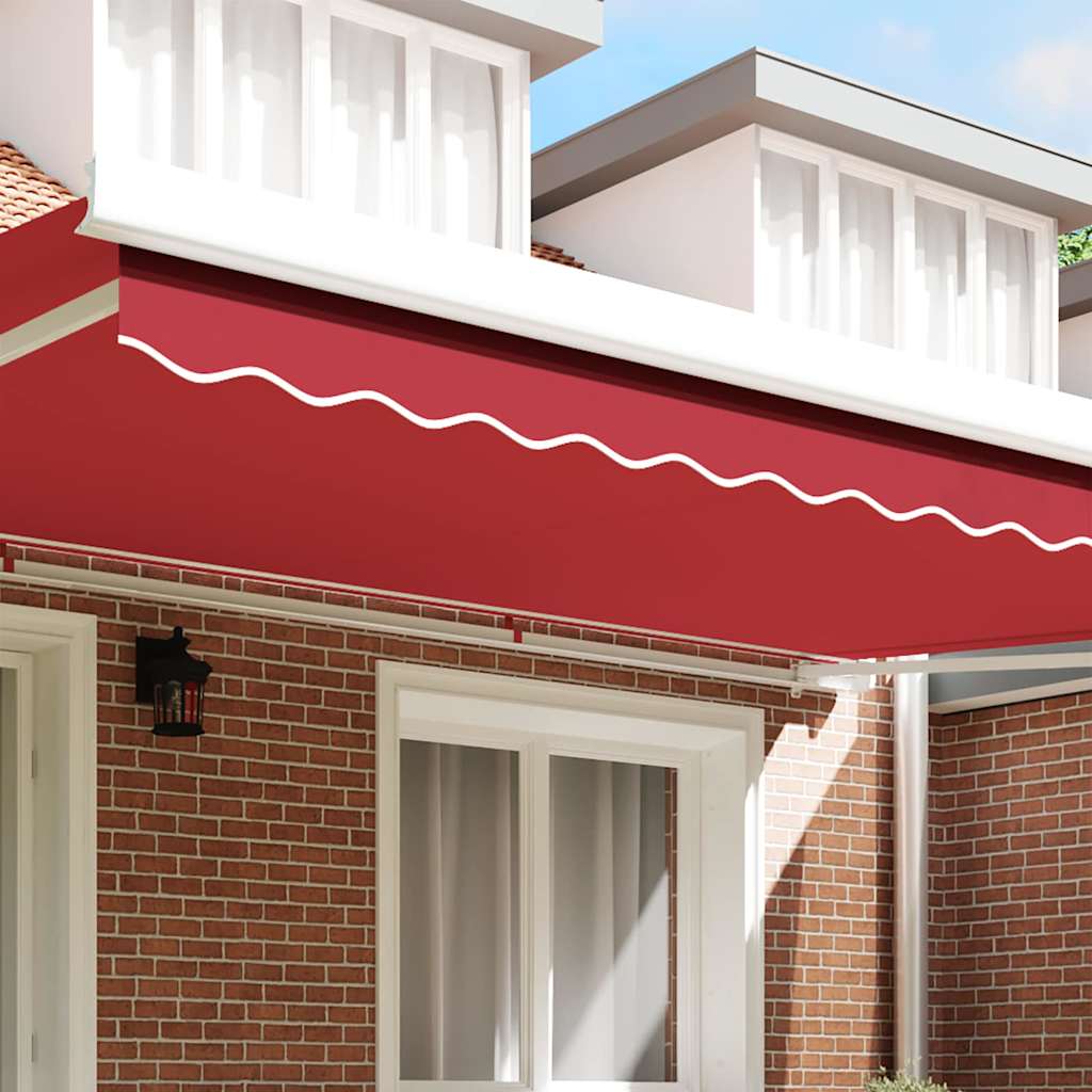 vidaXL Markies Valance Rood 4.8 x 0.2 m Canvas