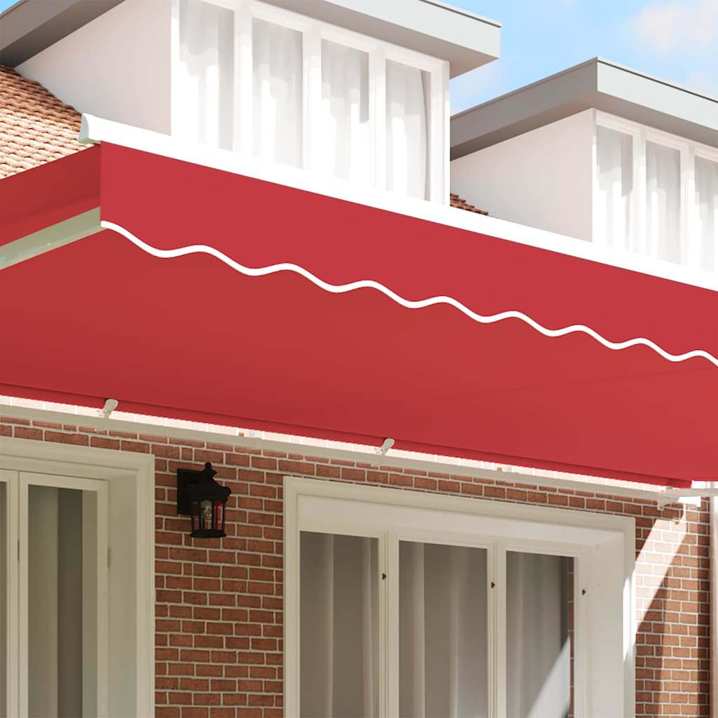 vidaXL Markies Valance Rood 5.8 x 0.2 m Canvas