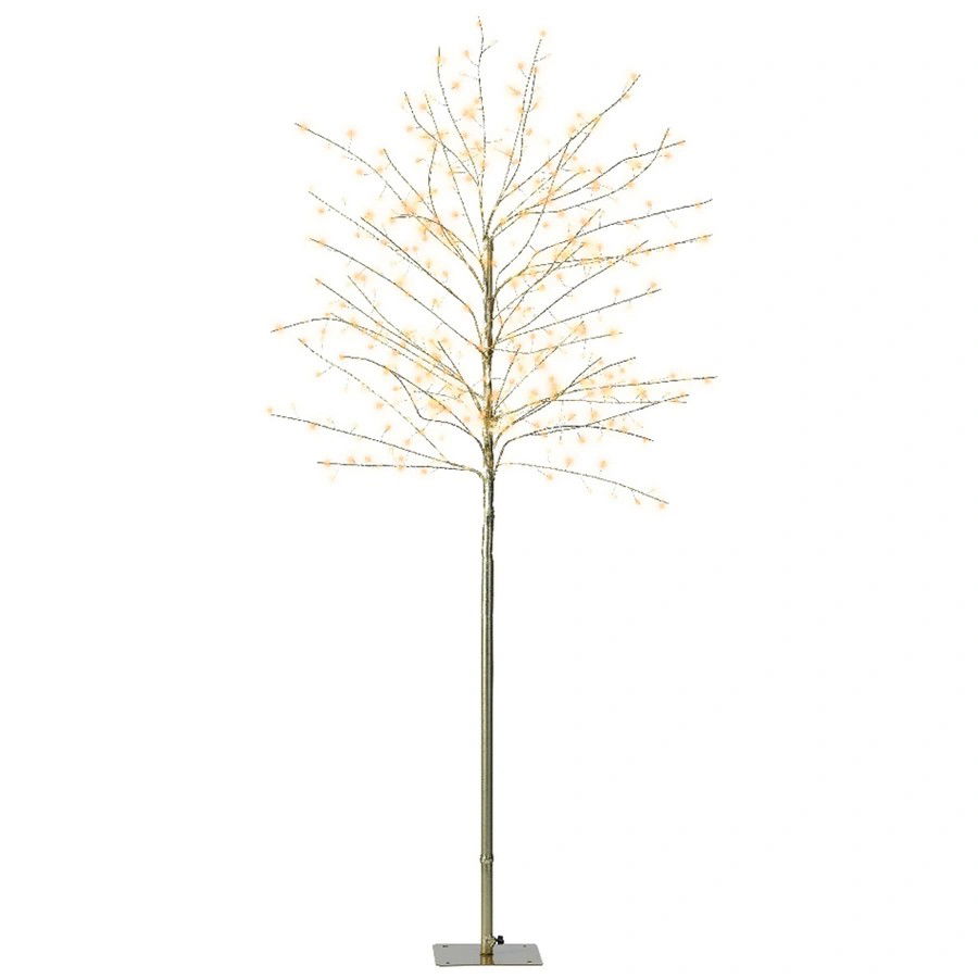 Lumineo Microled boom d60h 150 cm goud/warm wit/klassiek warm  - 