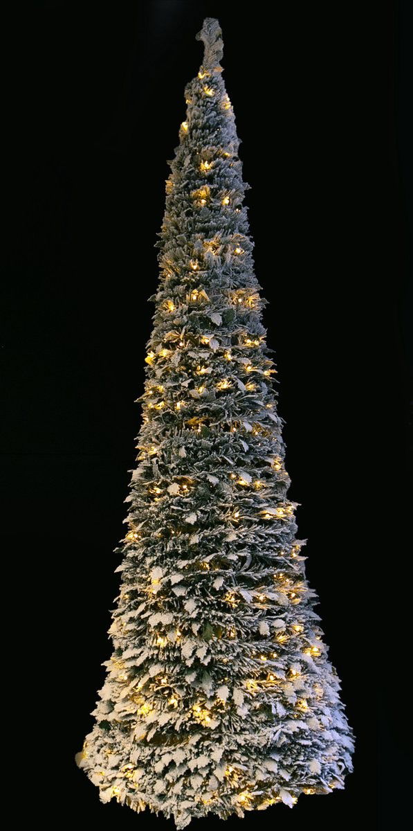 Fdl Snowtree Spiral 240x75 cm 400LED warm white K2033 Trafo kunstkerstboom  - 