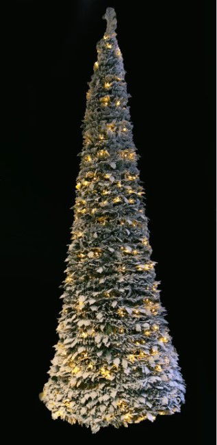 Fdl Snowtree Spiral 300x80 cm 500LED warm white K2033 Trafo kunstkerstboom  - 