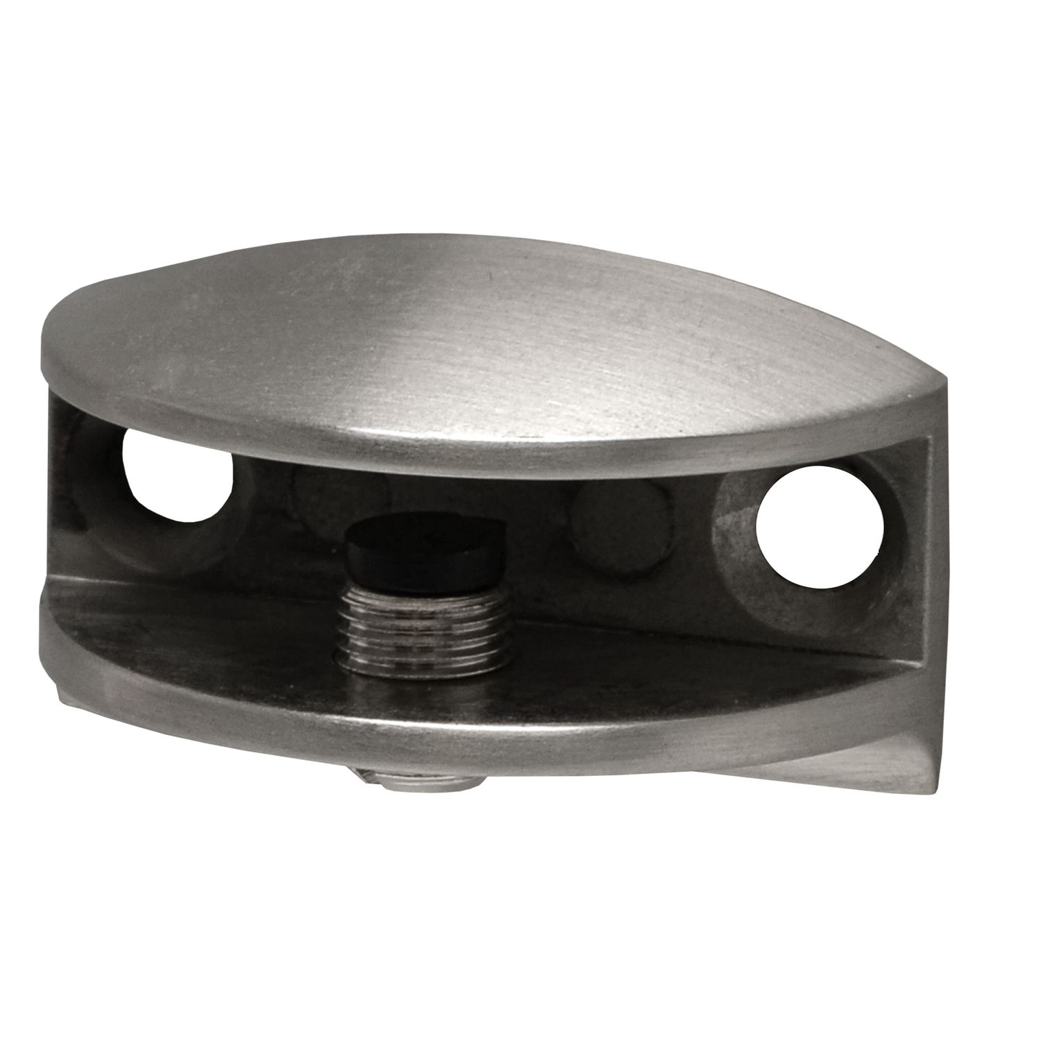 Duraline Plankdrager Clip Glas S/2 Geborsteld Nikkel