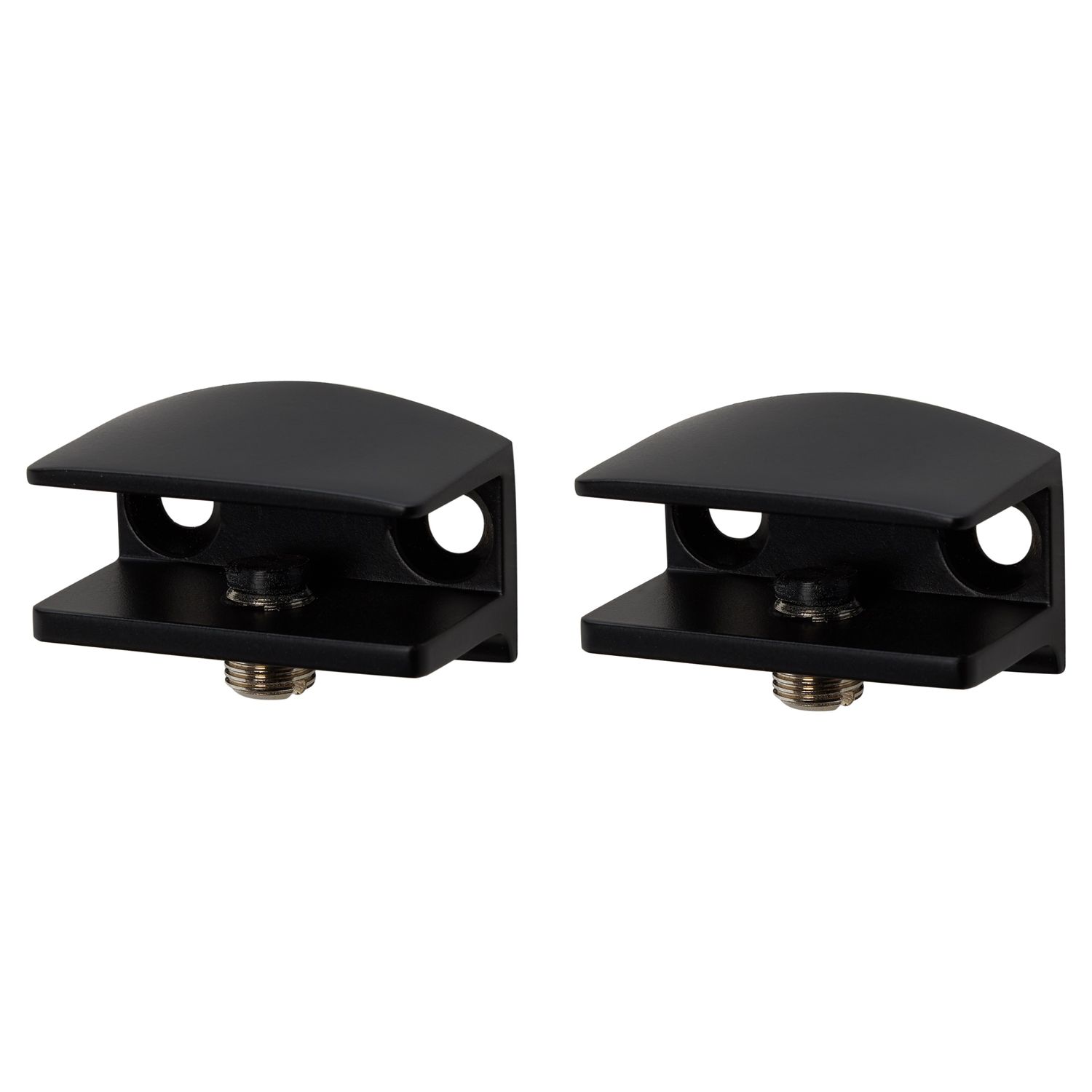 Duraline Plankdrager Clip Glas Vierkant S2 Mat Zwart