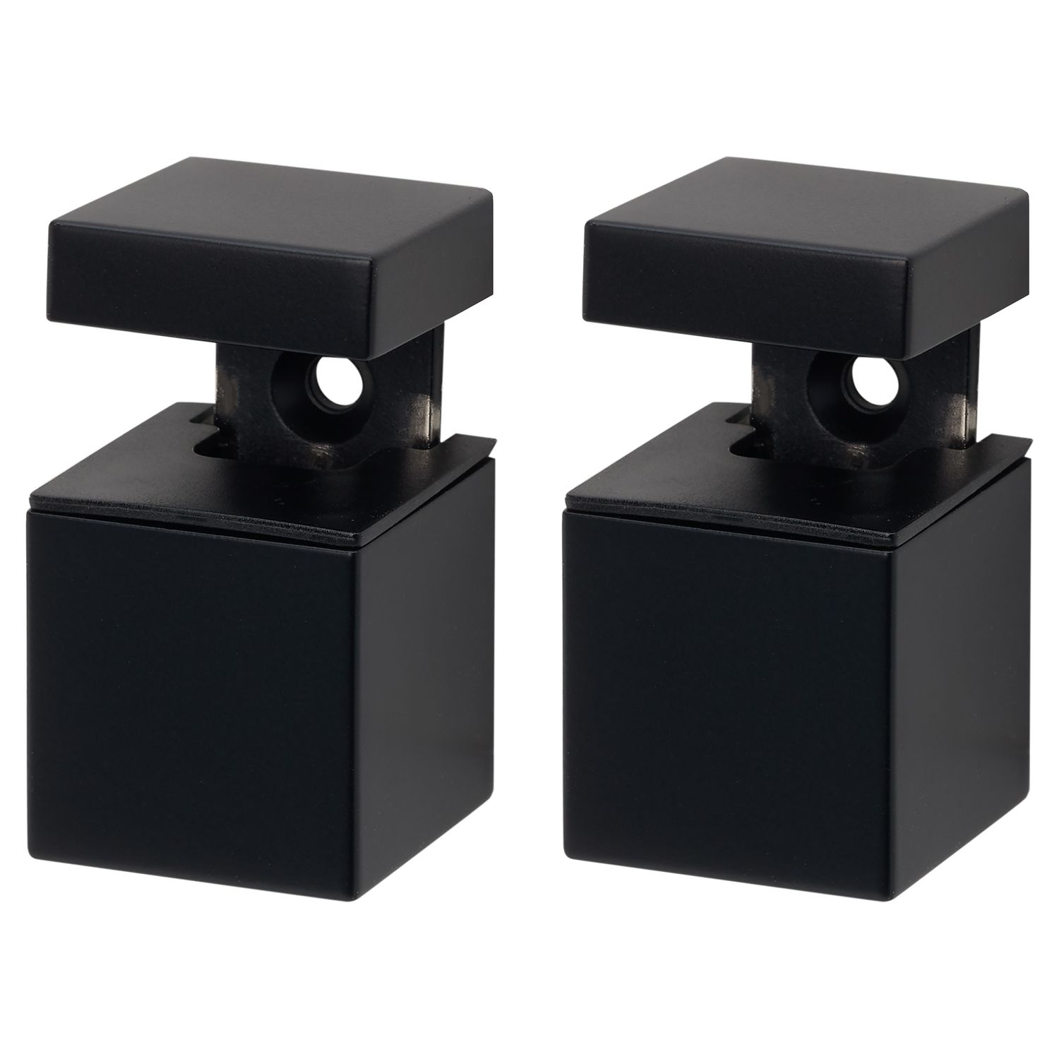 Duraline Plankdrager Clip Cube Mini S/2 Mat Zwart 4pp