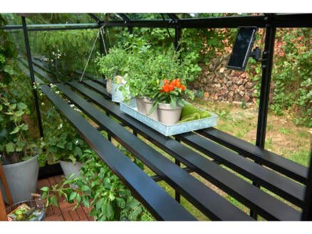Juliana kweektafel Oase geïntegreerd - zwart - aluminium frame