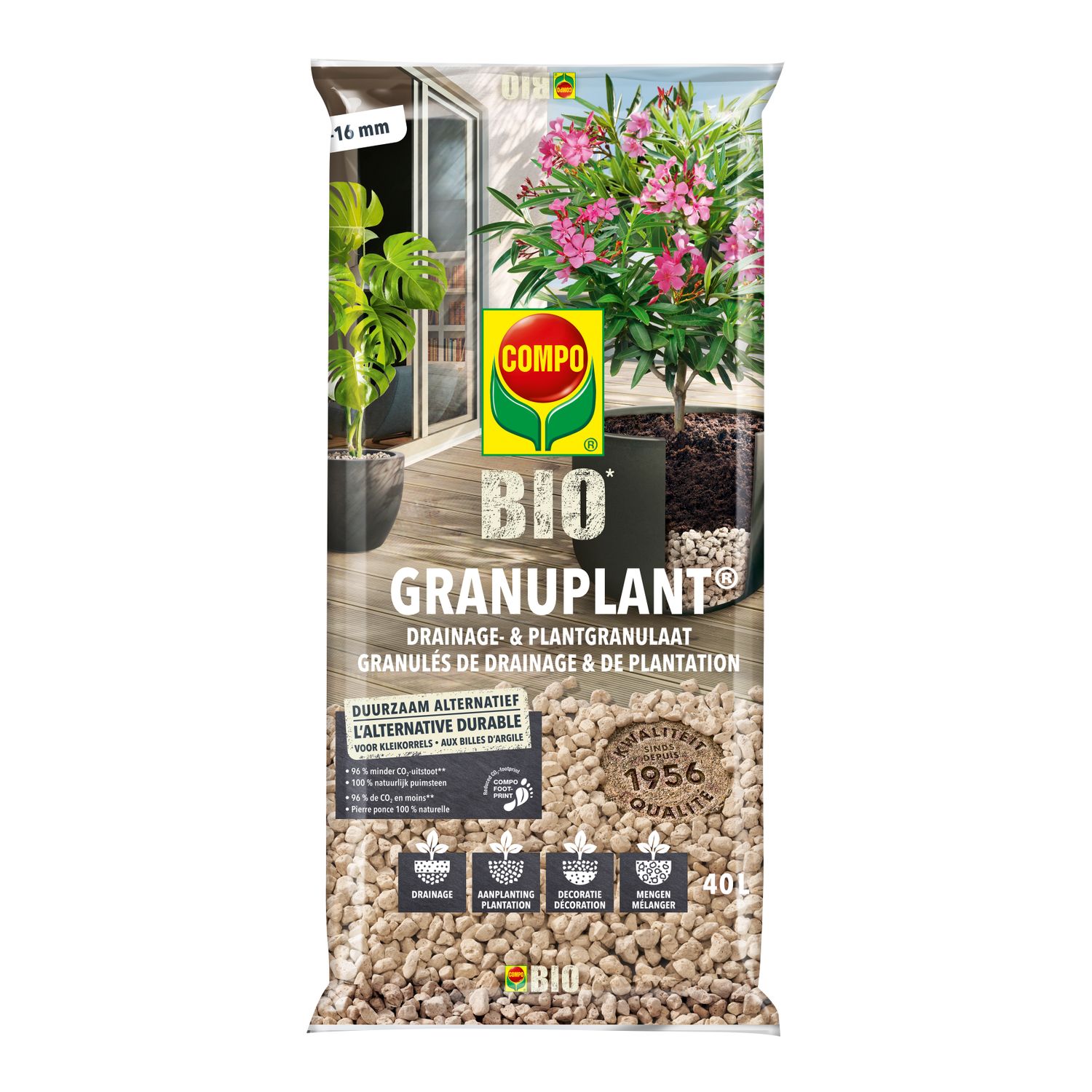 Compo Granuplant Puimsteen Bio 40l