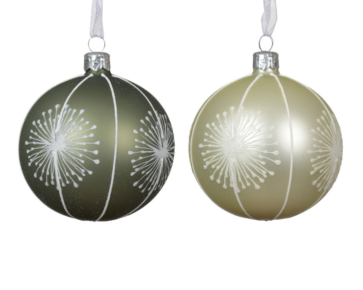 Decoris Kerstballen glas d8 cm a2 A  - 