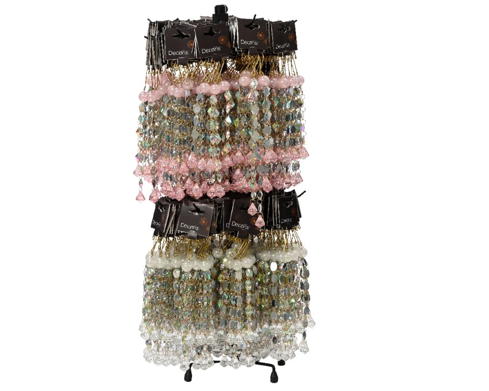 Decoris Ornament plastic l2b3.5h25 cm a2 kerst  - 