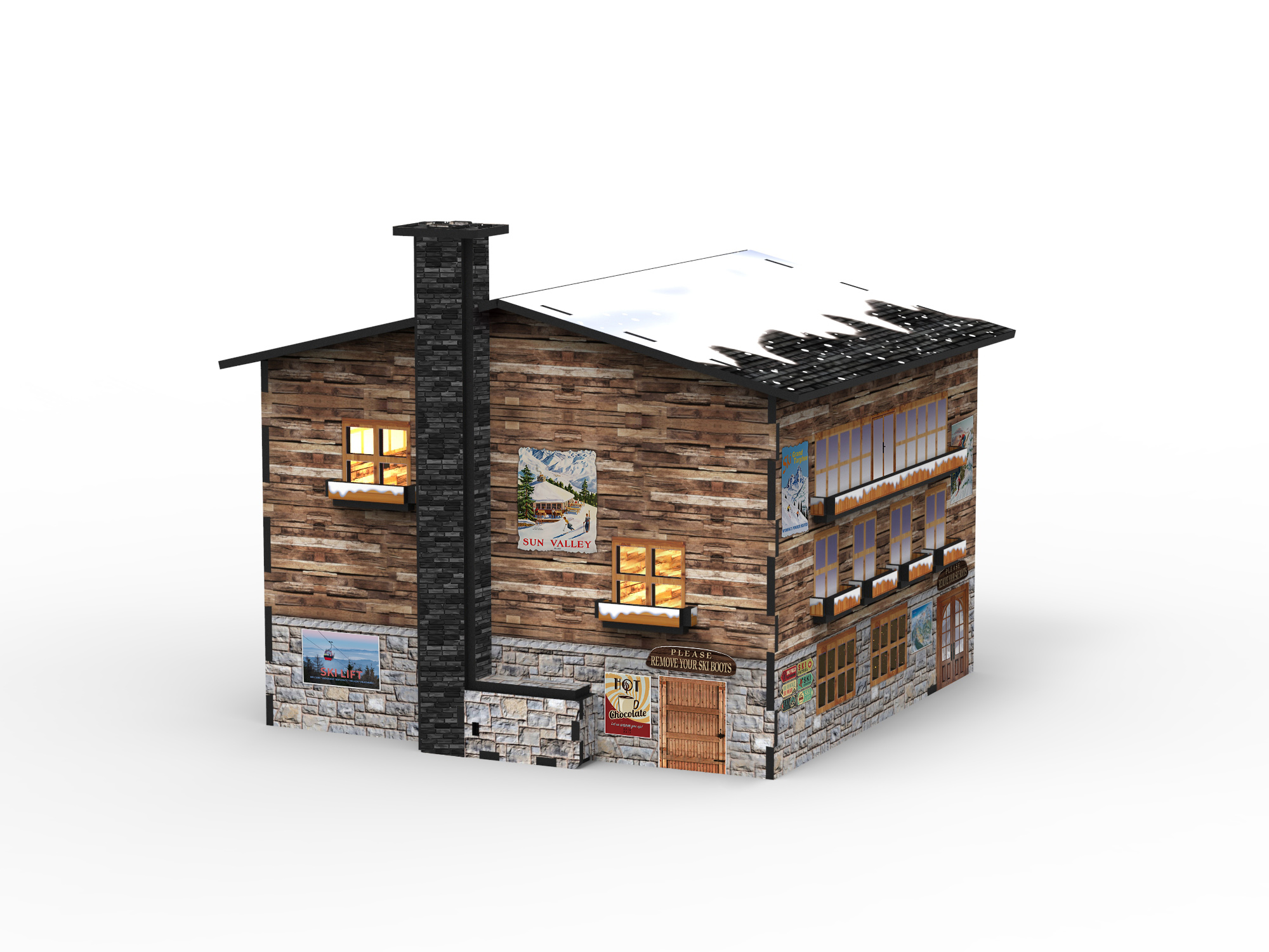 My village Kabelbaan station cover hoes led  - 