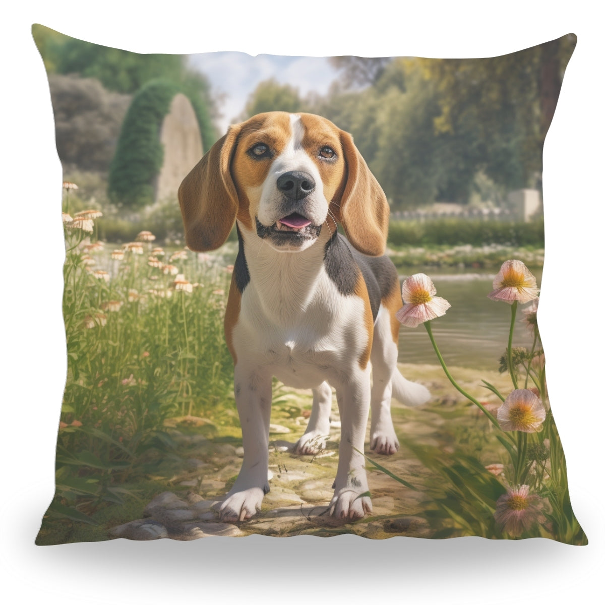 Pillowbuddies Kussen - Huisdier Portret - Beagle 1 - Pillow Buddies