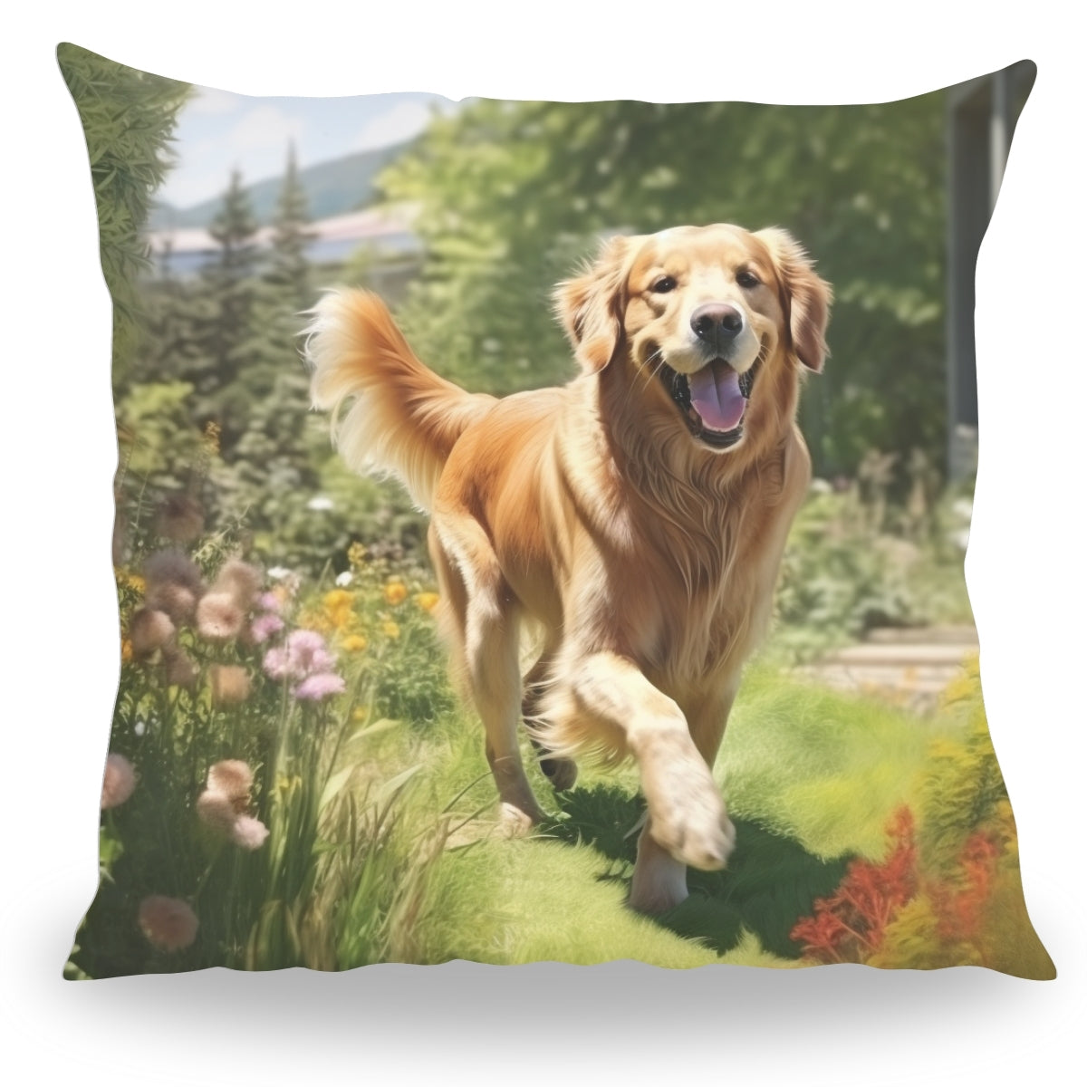Pillowbuddies Kussen - Huisdier Portret - Golden Retriever 1 - Pillow Buddies
