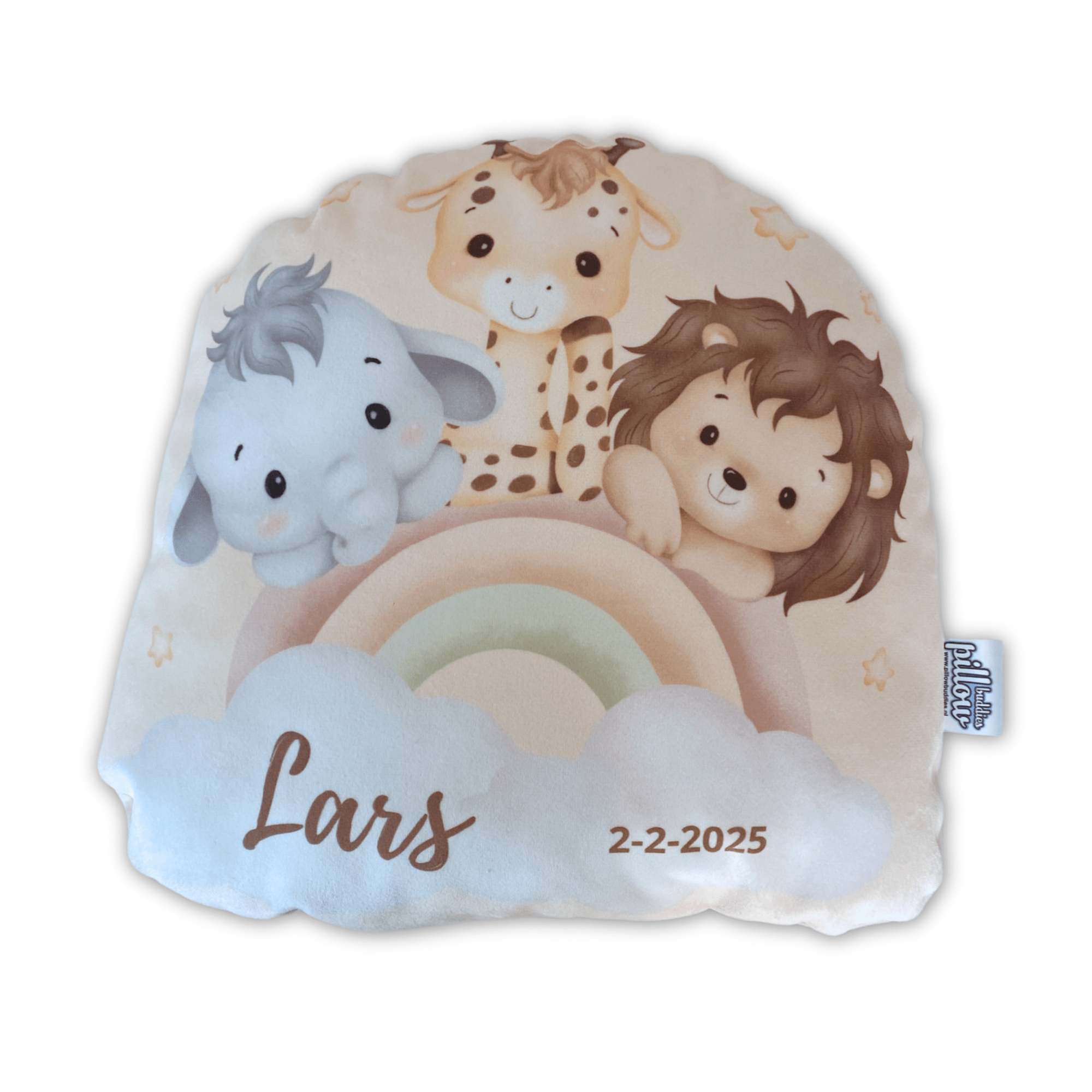 Pillowbuddies Geboortekussen Regenboog - Pillow Buddies
