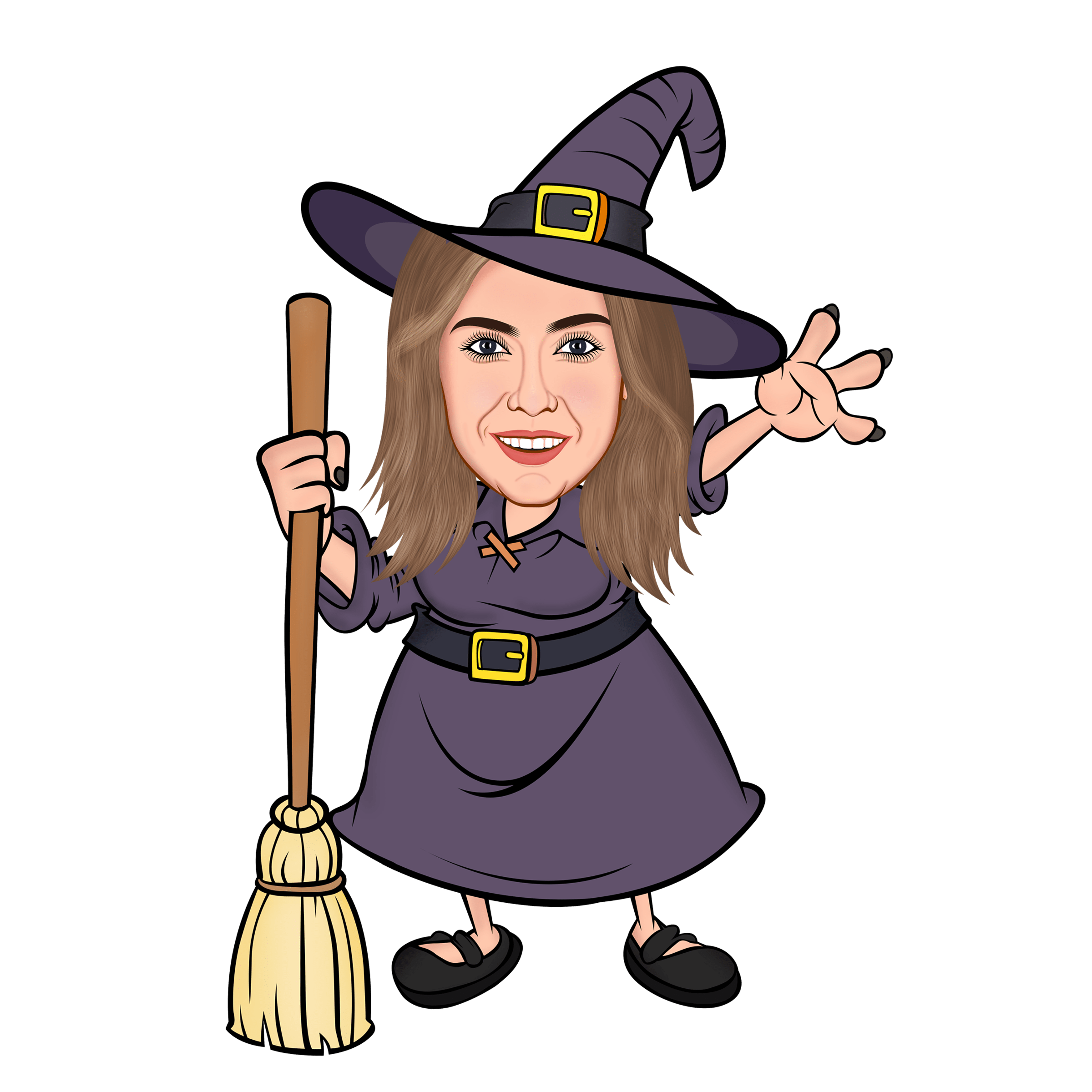 Pillowbuddies Cartoon Kussen - Heks - Pillow Buddies