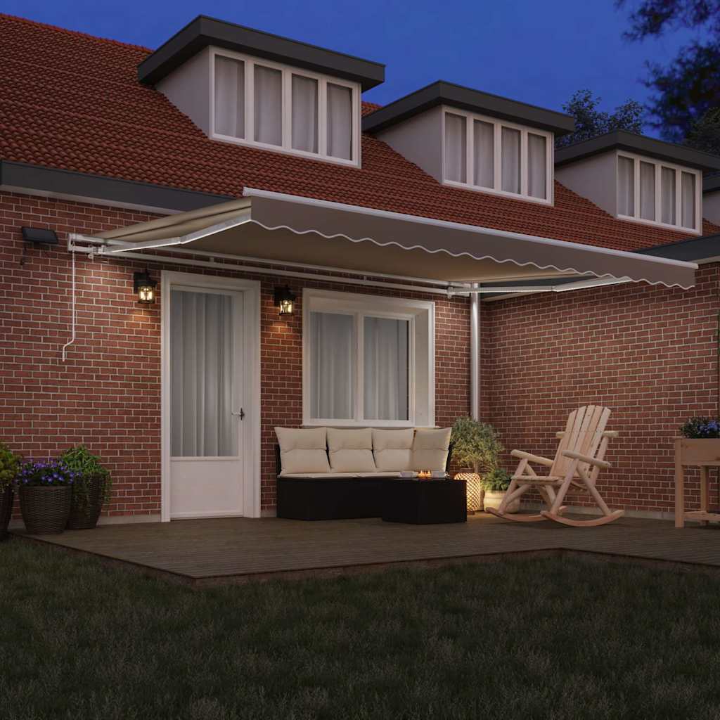 vidaXL Inklapbaar Zonnescherm met 450 ×300 cm Stof