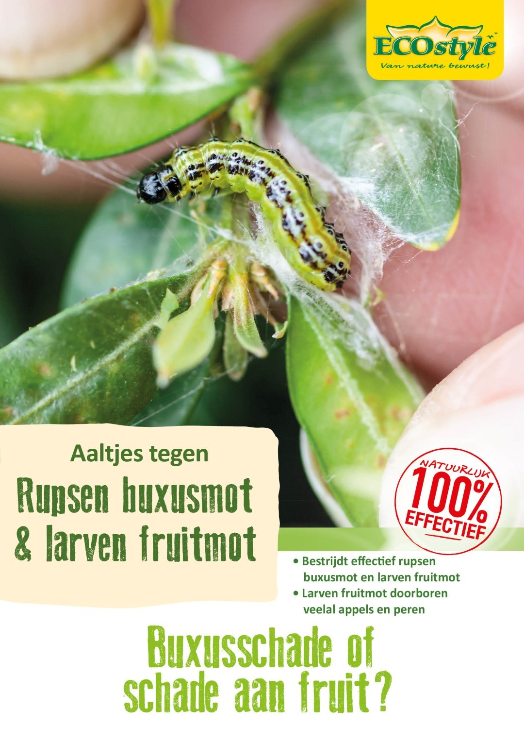 Ecostyle natuurlijke vijanden Aaltjes tegen larven fruitmot 60m2 ECOstyle - 