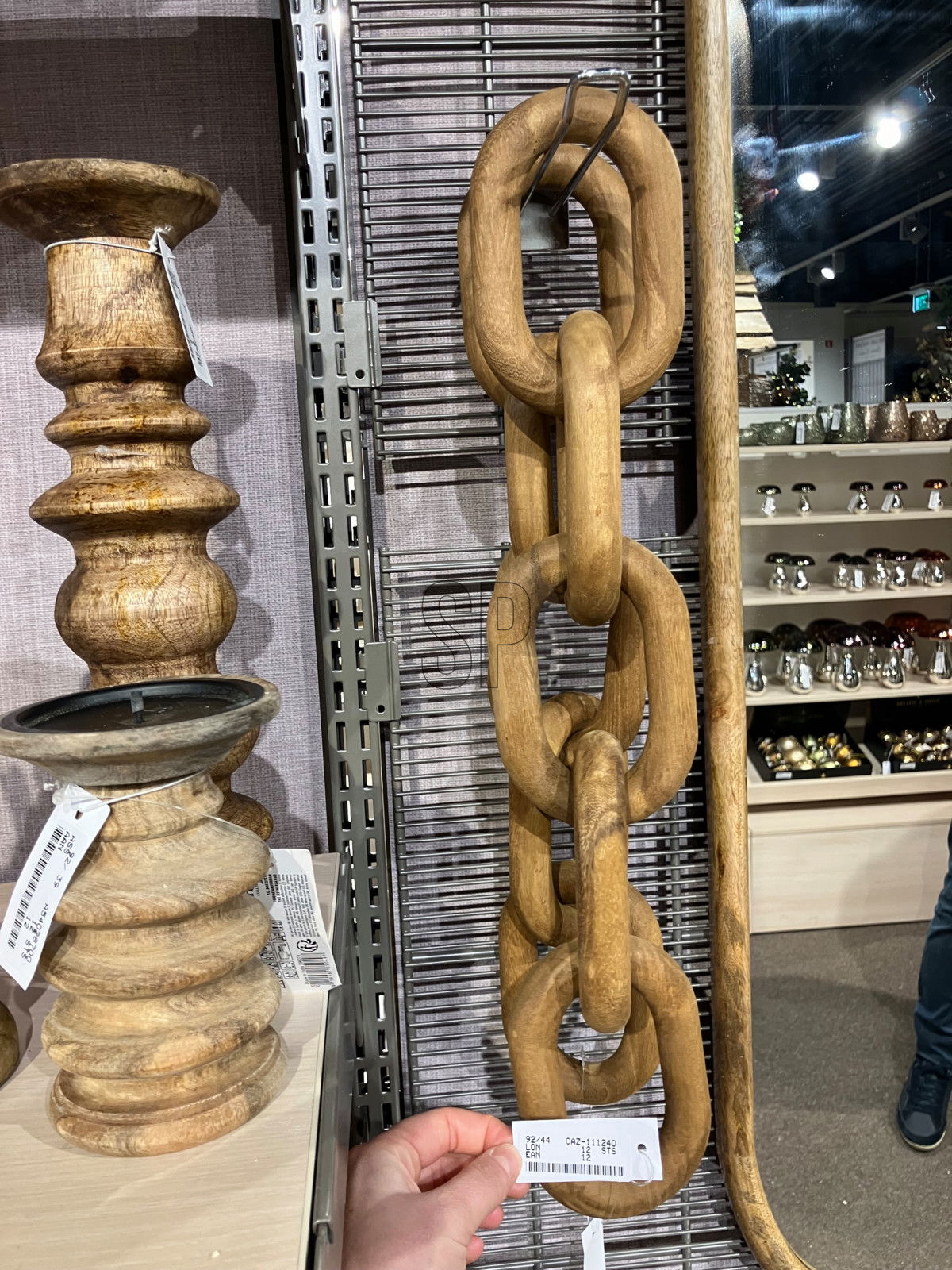 Nampook Ketting voor deco 54 cm bruin kerstversiering  - 