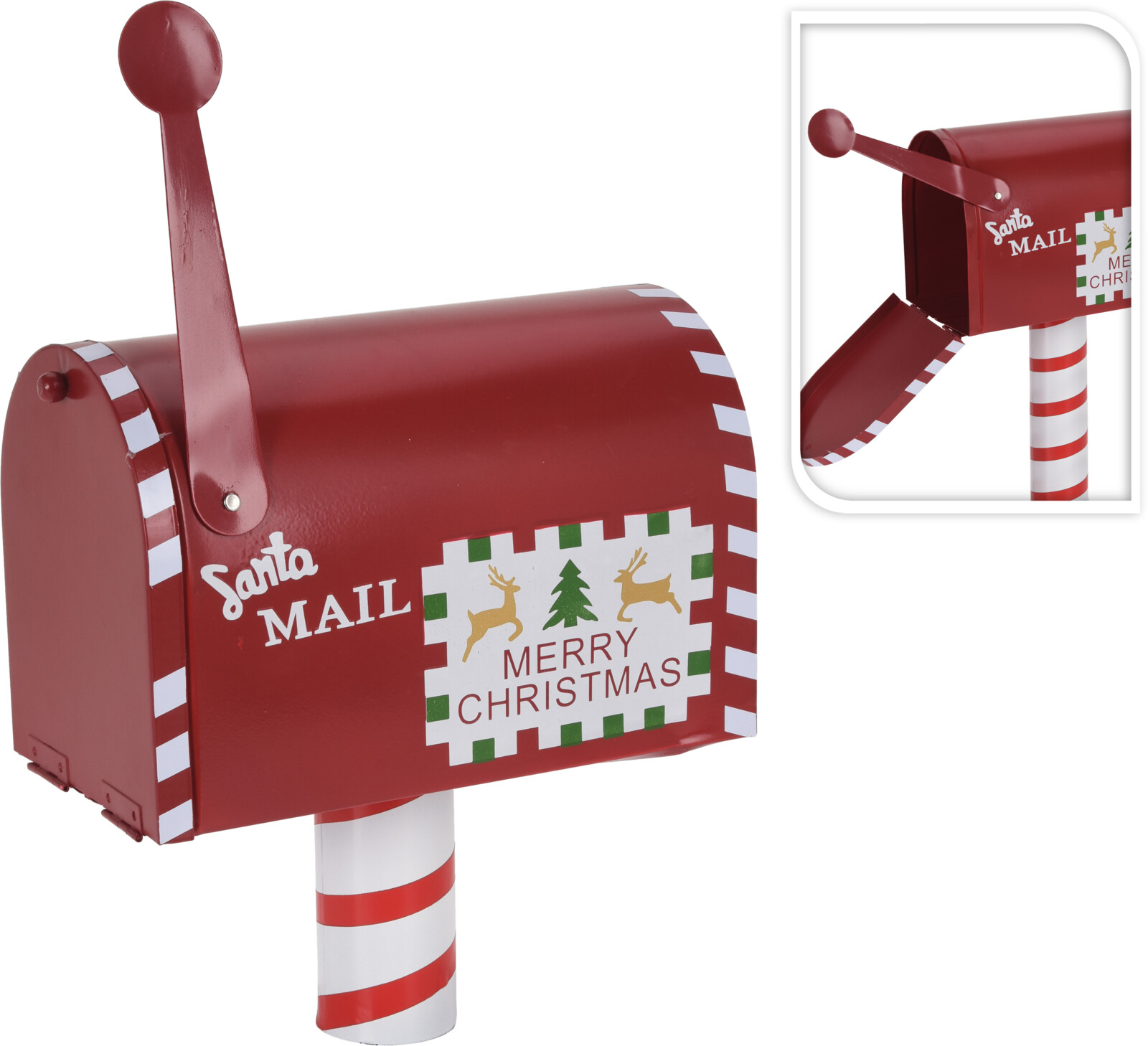 Nampook Brievenbus rood 26cm kerstversiering  - 