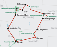 Cowboys and Indians (15 dagen) - Amerika - N-Westen+Rockies - Denver