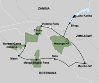 Expeditie Botswana en Zimbabwe (17 dagen) - Zimbabwe - Victoria Falls