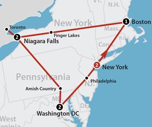 Eastern Triangle (9 dagen) - Amerika - Noordoosten - New York