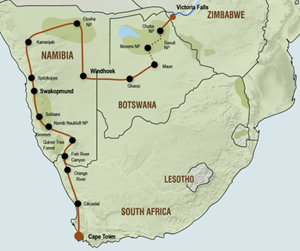 Kampeersafari van Victoria Falls naar Kaapstad (23 dagen) - Zimbabwe - Zimbabwe - Victoria Falls