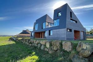 Villa d'architecte avec vue mer panoramique Locqui - Frankrijk - Bretagne - Locquirec- 6 persoons