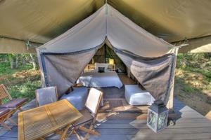 Le Paradis - safaritent Zuid-Frankrijk luxe kamperen - Frankrijk - Languedoc-Roussillon - Goudargues