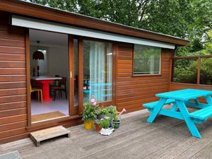 Kleurrijk chalet voor 5 personen op een bungalowpark op de Veluwe. - Nederland - Europa - Harderwijk