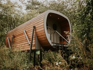 Unieke 4 persoons Tiny House in de hoogte tussen de bomen in Balkbrug - Nederland - Europa - Balkbrug