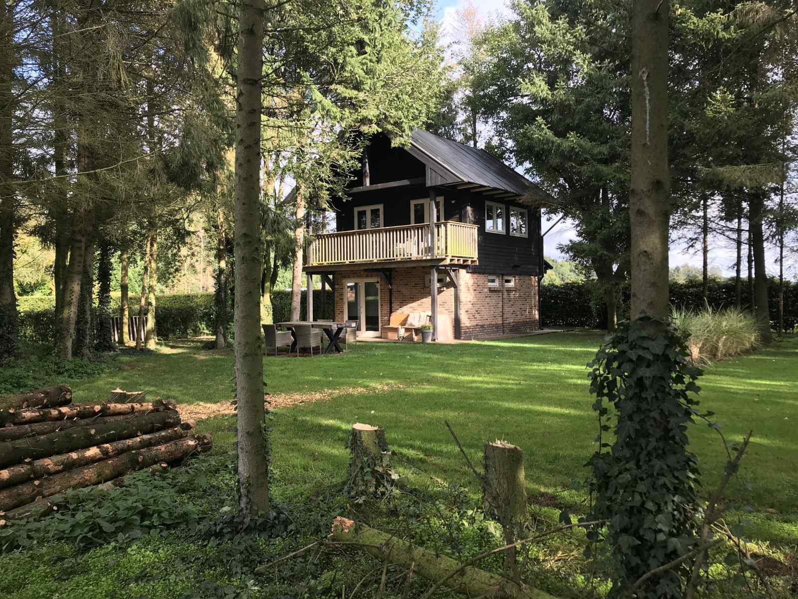 Uniek 4 persoons vakantiehuis tussen de bomen met weids uitzicht in Erica, Drenthe - Nederland - Europa - Erica