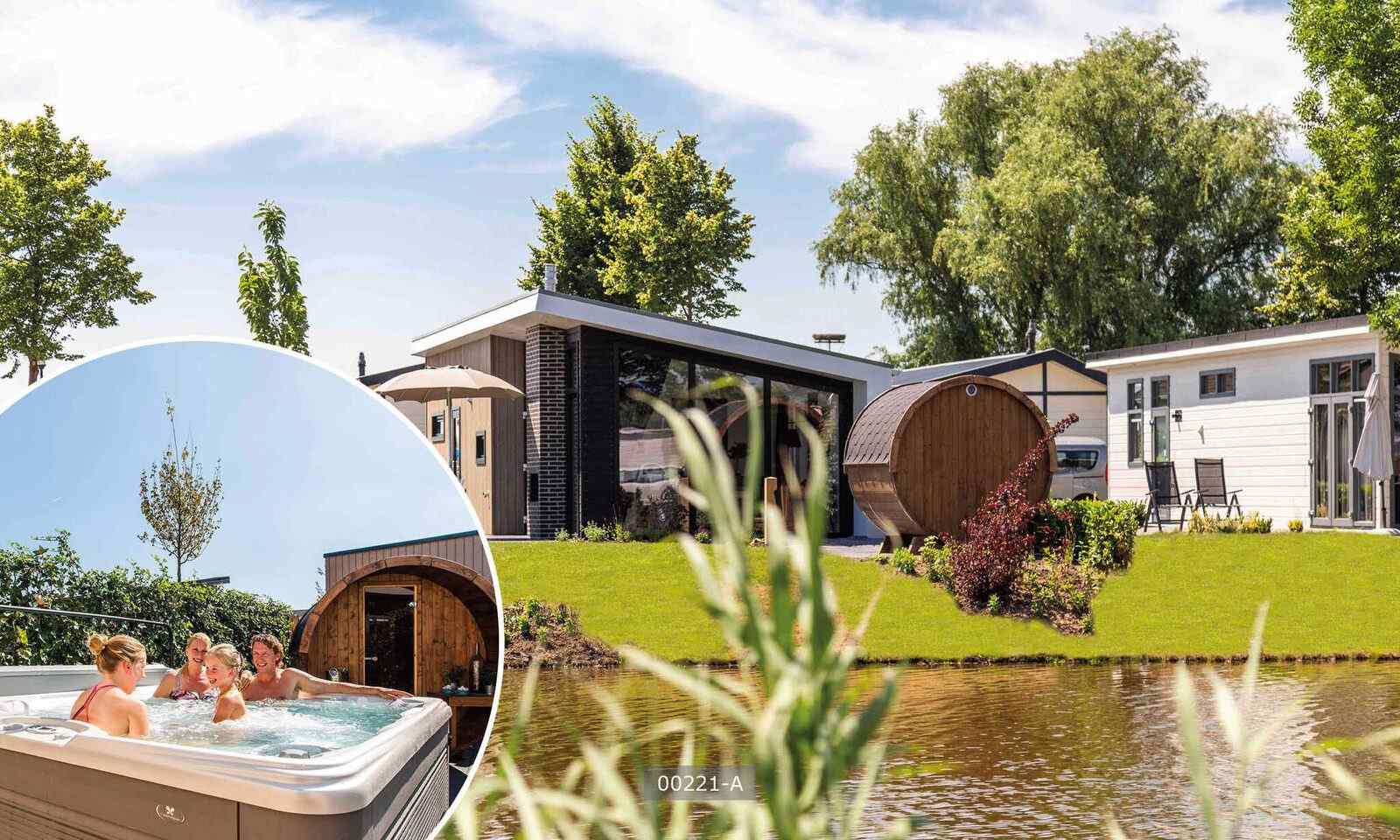 Comfortabel 4 persoons chalet met bubbelbad en sauna op vakantiepark Esmeer in Aalst - Nederland - Europa - Aalst