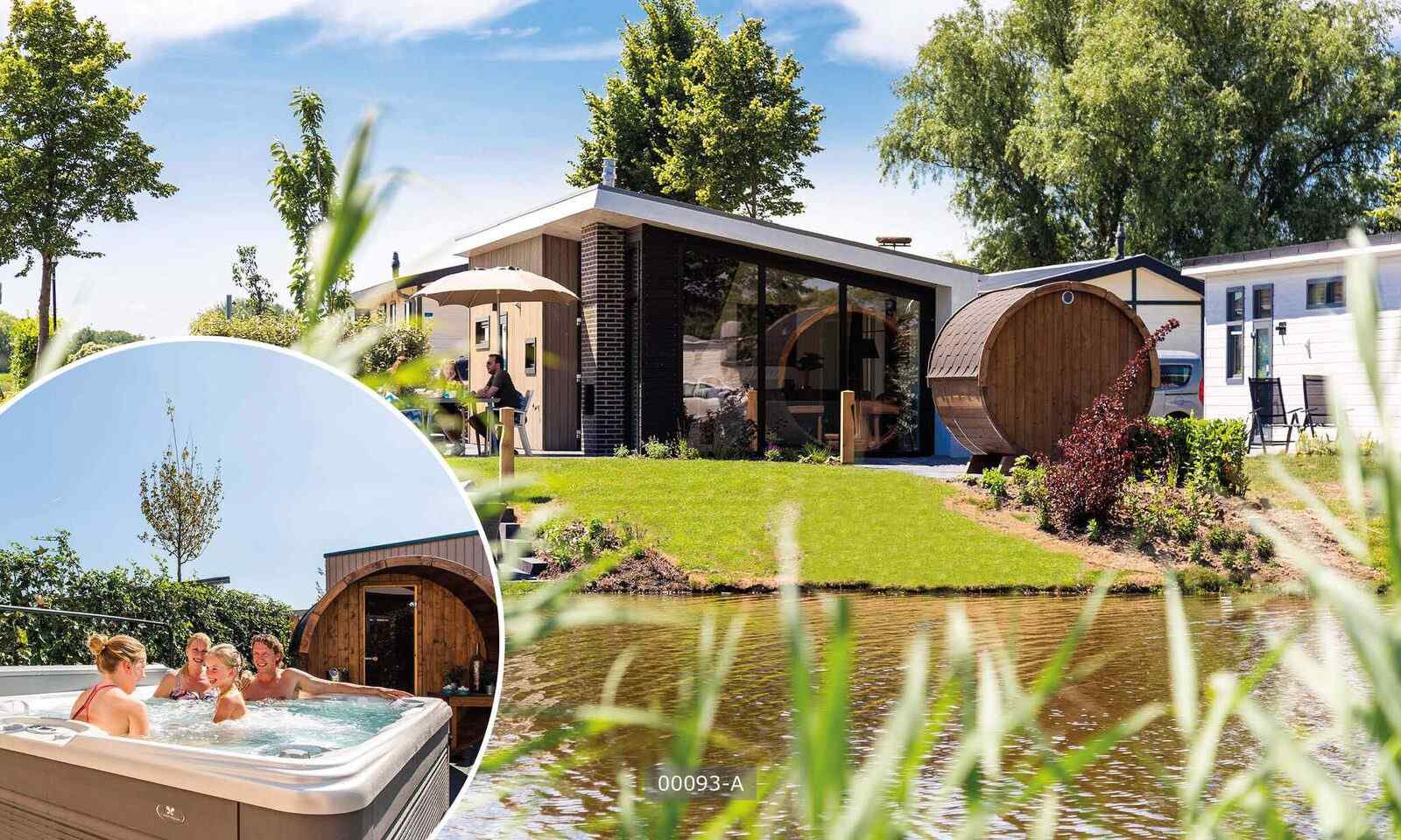 4 persoons chalet met een bubbelbad en sauna op een vakantiepark in Berkhout - Nederland - Europa - Berkhout