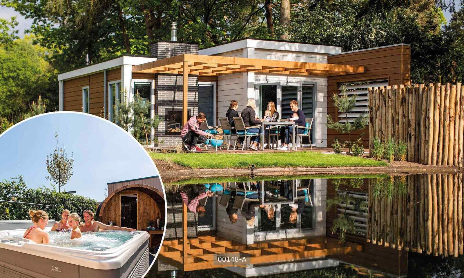 Luxe 4 persoons vakantiehuis met bubbelbad en sauna op de Veluwe - Nederland - Europa - Lunteren