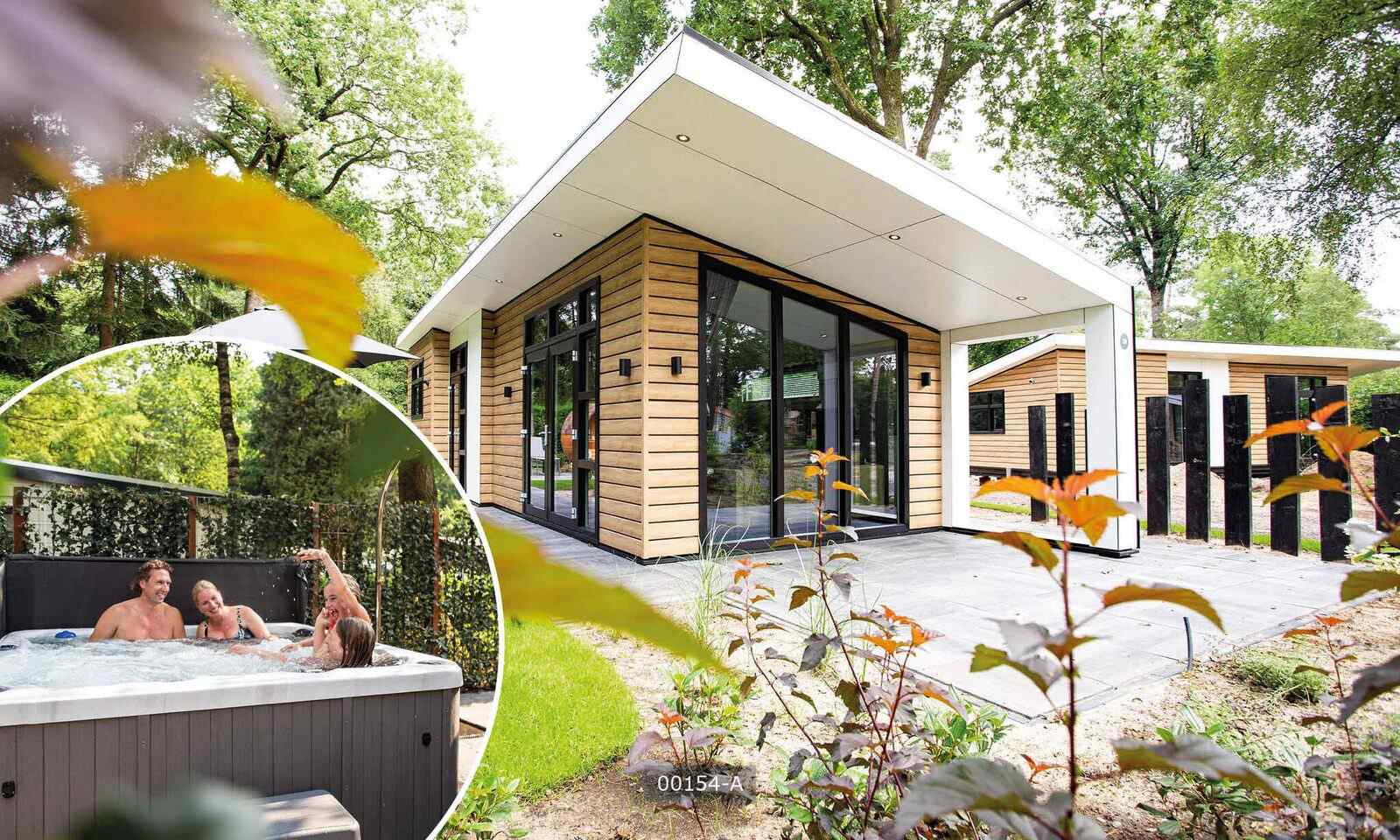 Modern 4 persoons chalet met bubbelbad op Landgoed de Scheleberg in Lunteren - Nederland - Europa - Lunteren