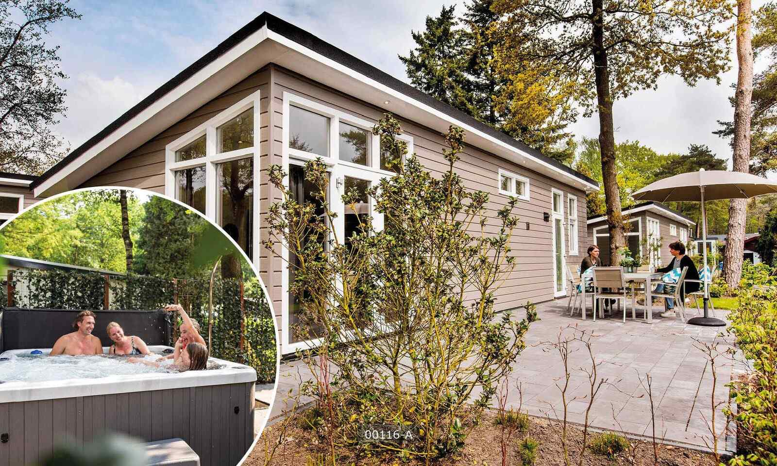 Luxe 6-persoons chalet met bubbelbad op Recreatiepark Beekbergen op de Veluwe - Nederland - Europa - Beekbergen