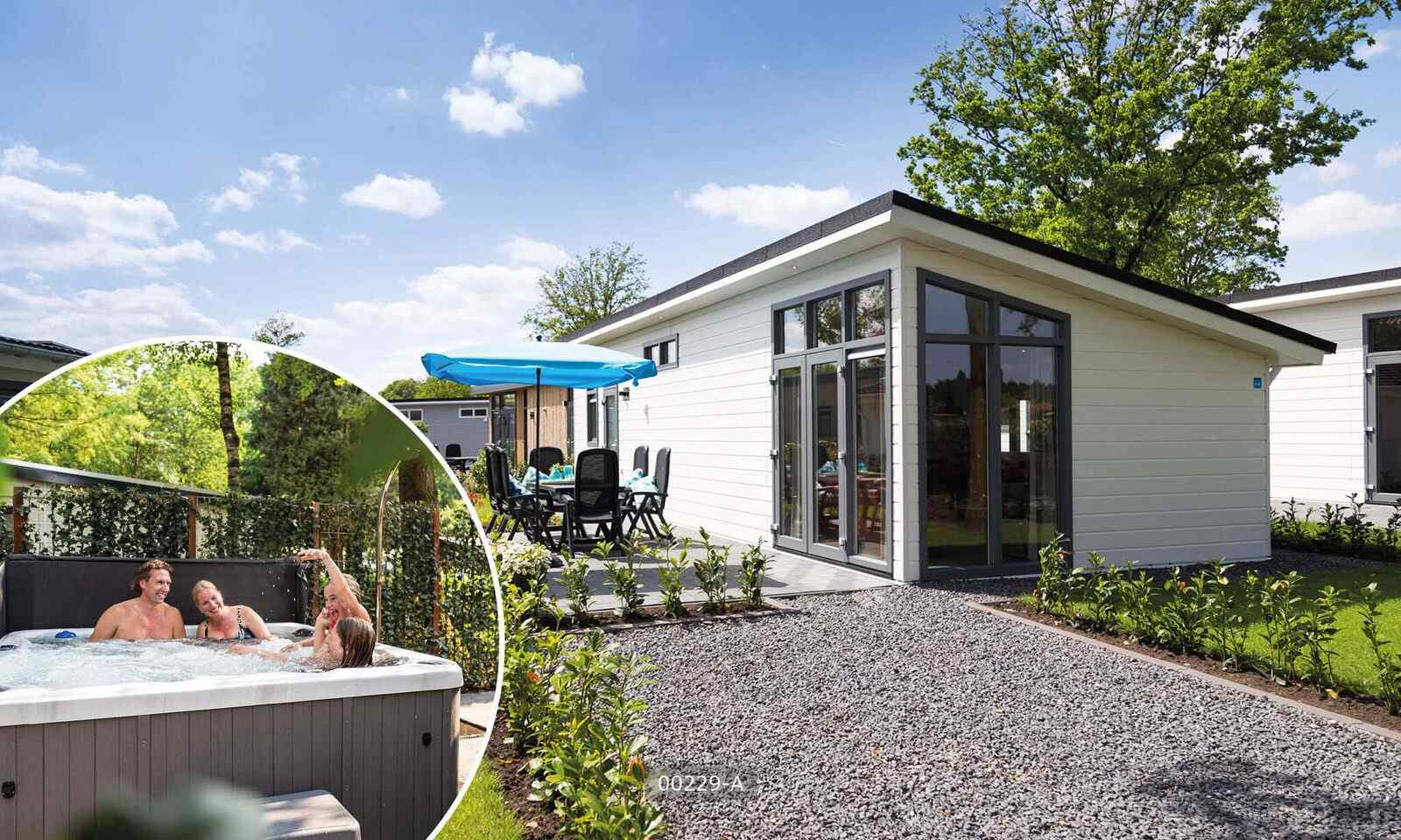 Modern 6 persoons chalet met bubbelbad op een familiepark in Cromvoirt - Nederland - Europa - Cromvoirt