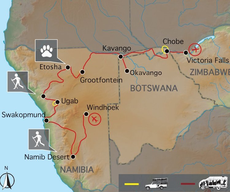 Afrikaplus.nl De Olifantenroute van Windhoek tot Victoria Falls (18 dagen) - Namibië - Namibië - Windhoek