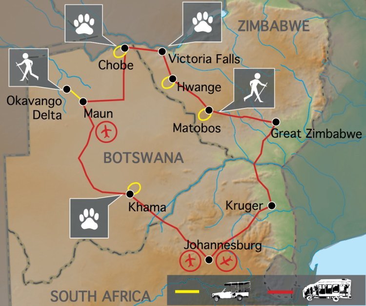 Wildlife Avontuur Zimbabwe en Botswana (20 dagen) - Zuid-Afrika - Zuid-Afrika - Johannesburg