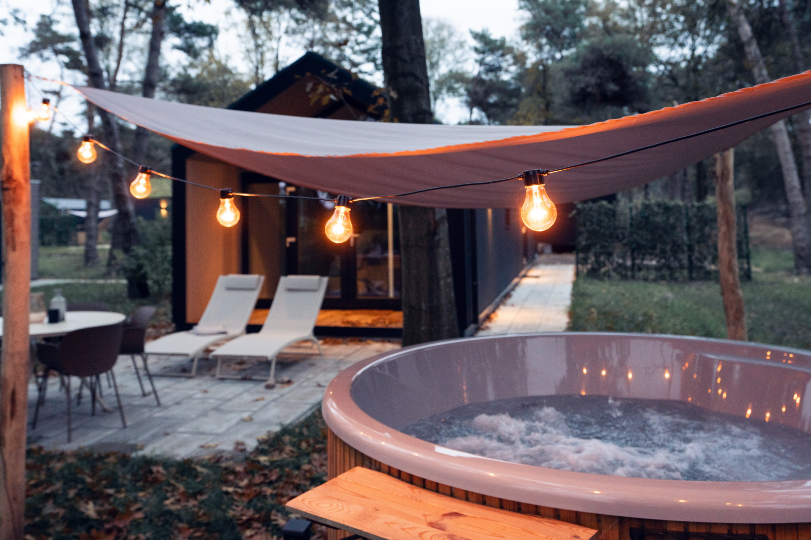 Modern ingerichte 4 persoons lodge met hottub in Haarle - Nederland - Europa - Haarle