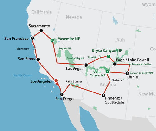 Panoramic West (21 dagen) - Amerika - Zuidwesten - Los Angeles